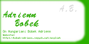 adrienn bobek business card